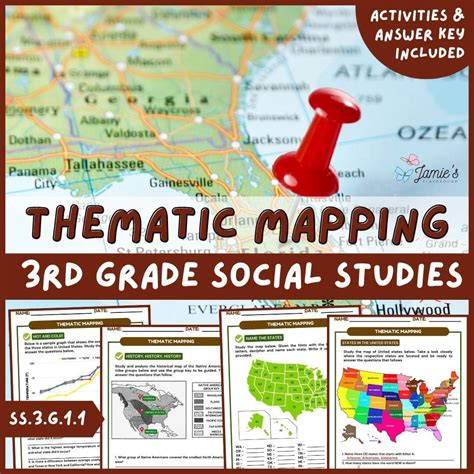 Thematic Mapping 3rd Grade Social Studies Activities Answer Key