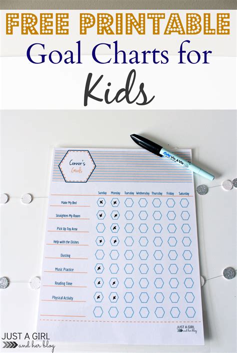 Printable Goal Chart It Makes You Able To Measure Your