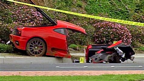 Driver Dies When Ferrari Crashes Splits In Half Nbc 7 San Diego
