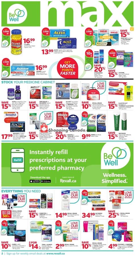 Rexall Drug Store Canada Flyer Special Offer West July 10