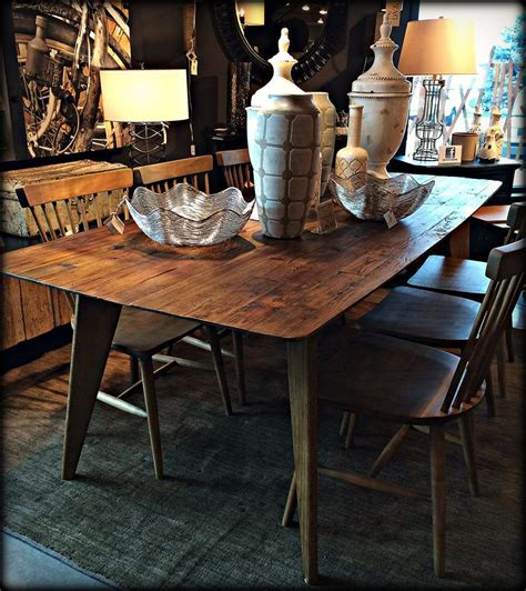 Pin By Dwell Home Furnishings On Store Showroom Dining Table Rustic