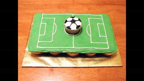 Apart from the ball design, a football cake may also depict a stadium with two goals on each side and players battling it out in the field. Soccer cake decorations ideas - YouTube