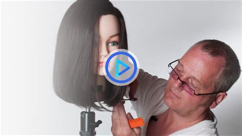 How To Cut A Bob Haircut Medium One Length Bob Preview 113 Youtube