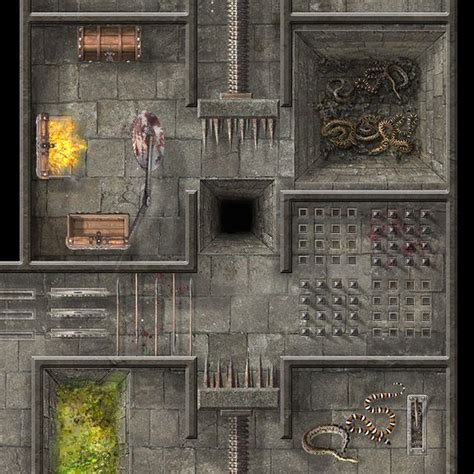 Game Props Traps And Tricks Sample 1 By Hero339 Dungeon Maps Fantasy