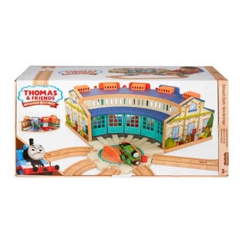 Fisher Price Thomas And Friends Wooden Railway Tidmouth Sheds Starter