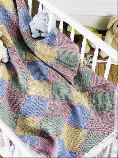 Baby Blocks Blanket Knitting Free Patterns