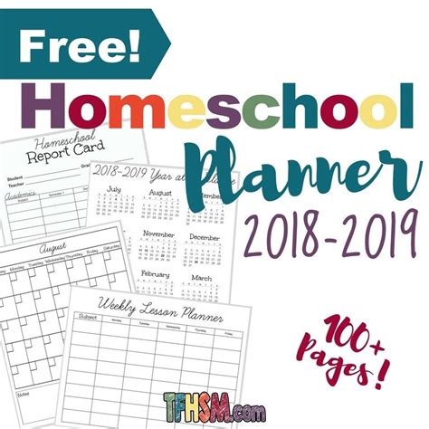 Try using this free printable homeschool planner i created. Free Printable Homeschool Planner 2018-2019 | Lesson ...