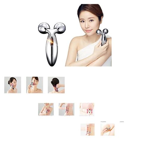 Mini Roller Massager 360 Rotate 3d Full Body Shape Massager For Face Lifting Wrinkle Remover Y