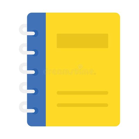 Diary Memo Book Vector Icon Which Can Easily Modify Stock Vector