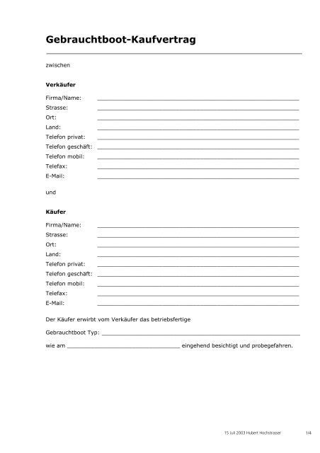 Kaufvertrag pkw von privat (pdf). AUTOKAUFVERTRAG PRIVAT PDF