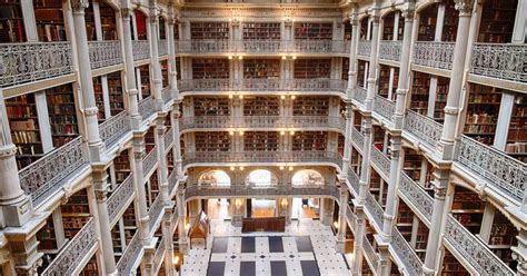 Inside The Dramatic George Peabody Library In Baltimore Curbed