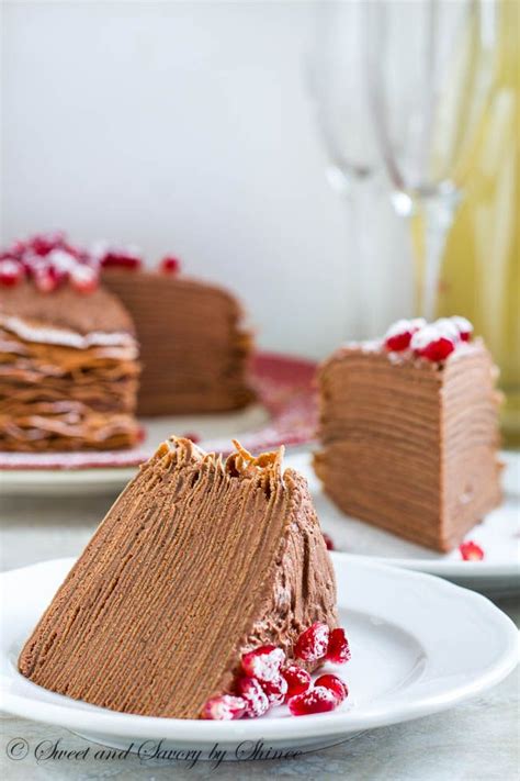 Chocolate Mousse Crepe Cake Recipe Desserts Cake Recipes Crepe Cake