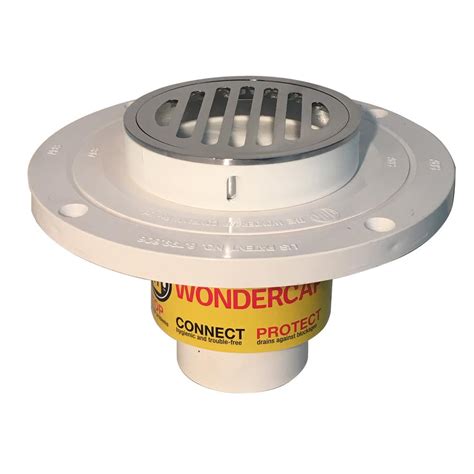 Shower drains should be matched to the shower base and the drain pipe type. Wondercap Wondercap 2" All-In-One Shower Drain Kit w ...