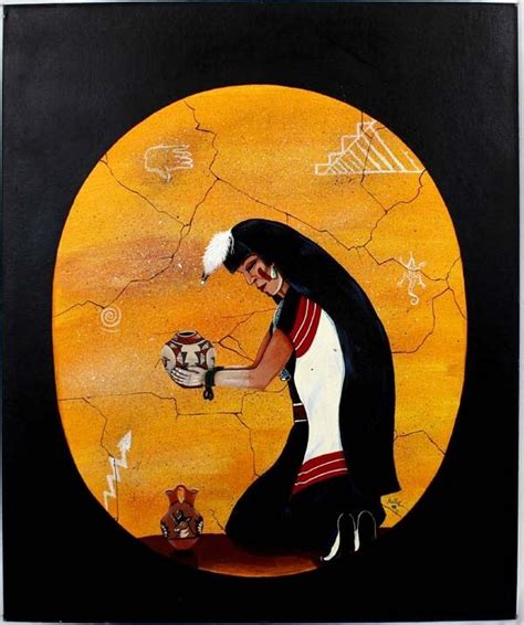 Original Native American Painting By Ortiz