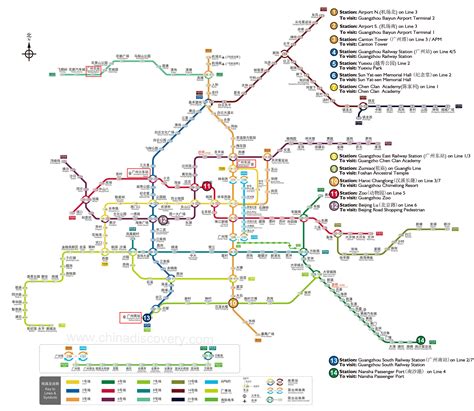 Guangzhou Subway Maps Clear Maps Of Guangzhou Transportation Gambaran
