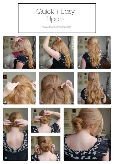 Quick Easy Updo Tutorial With Photos Girlgetglamorous