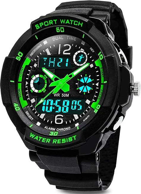 Vdsow Digital Watches For Kids Boys 50m Waterproof Outdoor Sports