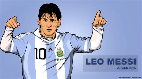 Lionel Messi Barcelona Cartoon Hd Wallpaper Gallery