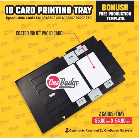 Epson Card Printing Tray Pvc Id Card Tray For Inkjet Printer Epson