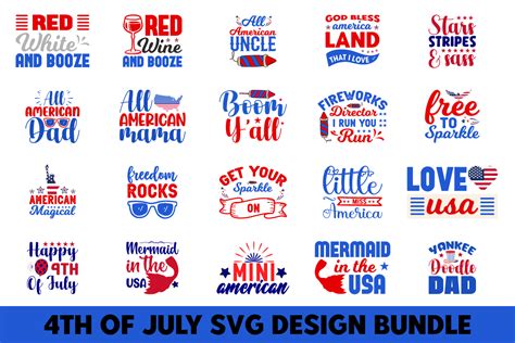 4th Of July Svg Design Bundle Bundle · Creative Fabrica