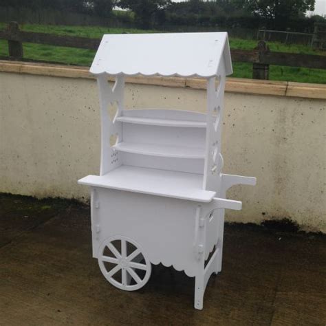 Large Candy Cart Wedding Birthday Party White Pvc Cart Unique Hinged
