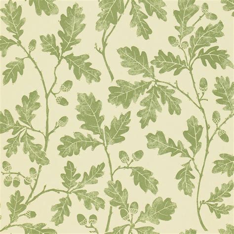 Oakwood Wallpaper Olive Green Dopwoa104 Sanderson Options 10