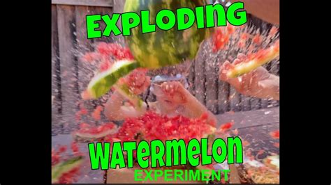 Exploding Watermelon Experiment Youtube