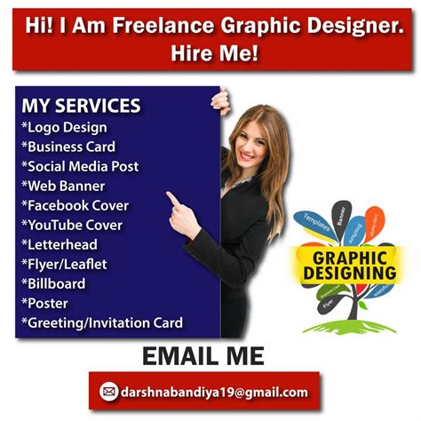 Hire Me As A Freelance Graphic Designer Design Services
