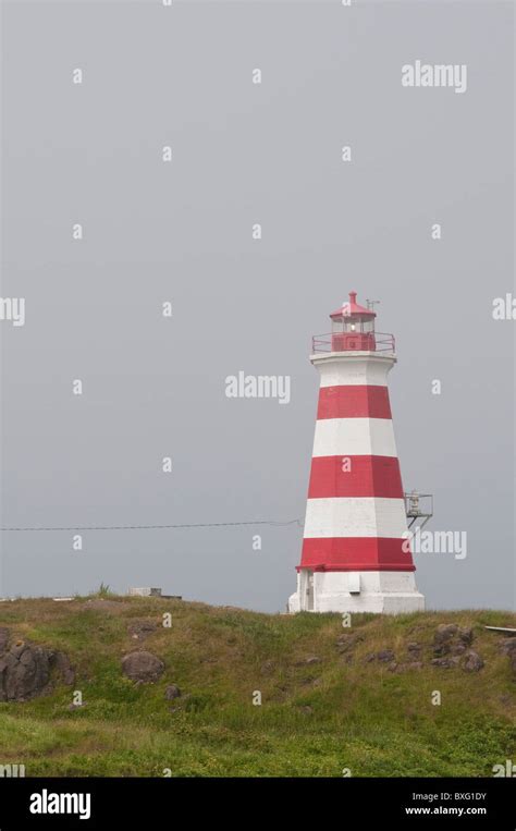 Brier Island Lighthouse Nova Scotia Canada Stock Photo Alamy