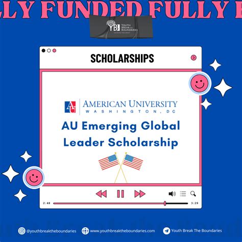 Au Emerging Global Leader Scholarship 2024 In Usa Youth Break The