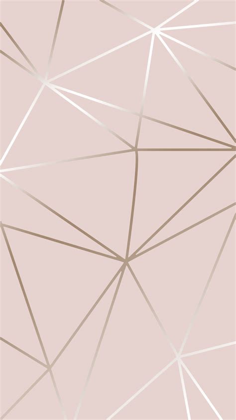 Download Light Pink Triangle Pattern Wallpaper