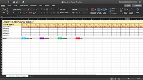16 Employee Attendance Tracker Free Excel Templates