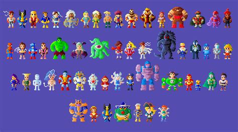 Marvel Vs Capcom 2 Characters 8 Bit Remastered By Lustriouscharming