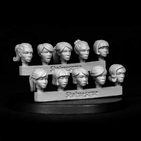 Heroic Scale Female Heads Large 2