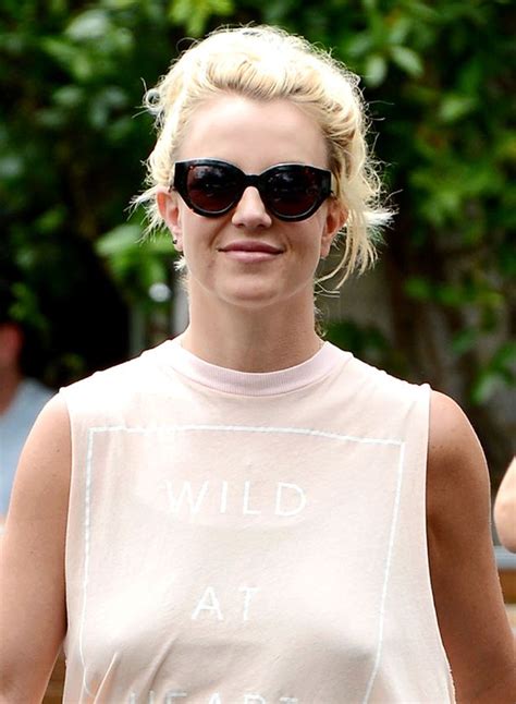 Britney Spears Goes Braless In Wild At Heart T Shirt Irish Mirror Online