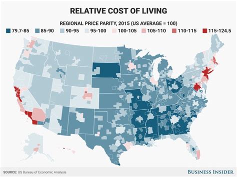 Cost Of Living Map Usa Verjaardag Vrouw 2020