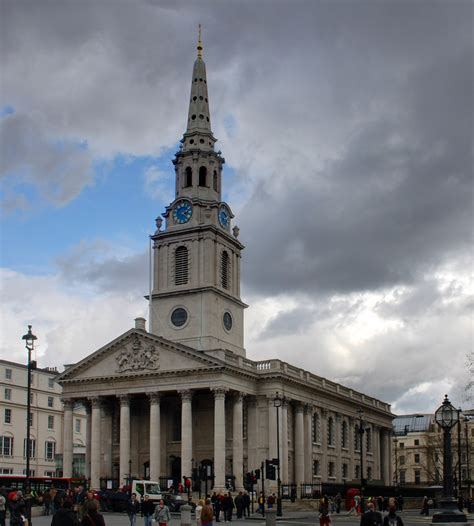 Great London Buildings St Martin In The Fields Church In Trafalgar