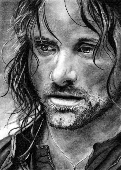 Drawing Aragorn Lord Of The Rings Lord Of The Rings Aragorn Lotr Art