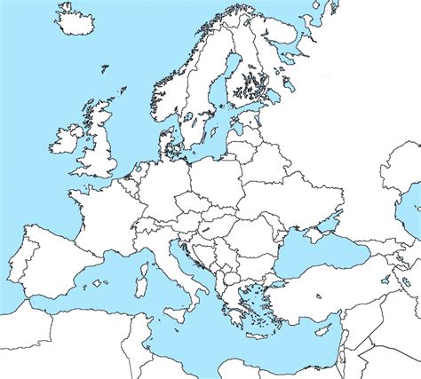 Fddccafbdbaeceb Hd Hq Map Blank Europe Political Map Vrogue Co