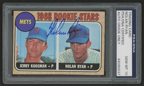 Can u post a picture of the back of the card please? Nolan Ryan Signed 1968 Topps #177 Rookie Card (PSA Encapsulated & Auto Grade 10) | Pristine Auction