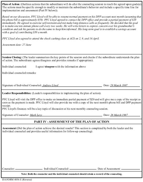 Template Example For Event Oriented Counseling Page 1