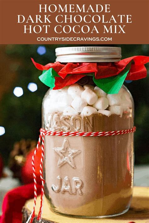 This Homemade Dark Chocolate Hot Cocoa Mix Is Rich Creamy And Makes The Best Hot Chocolate
