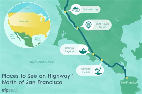 California Highway 1 Road Trip Map Printable Maps