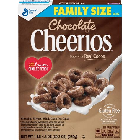Chocolate Cheerios Cereal Gluten Free 203 Oz