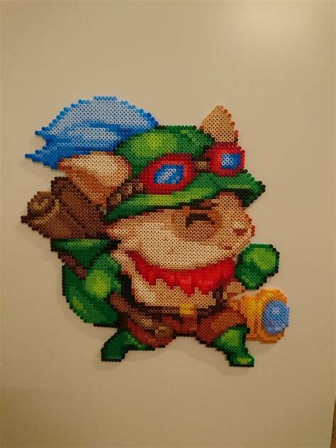 Teemo From League Of Legends By Magicpearls In 2021 Pixel Art Perler
