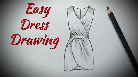 How To Draw A Beautiful Dress Drawing Design Easy For Beginners Fashion