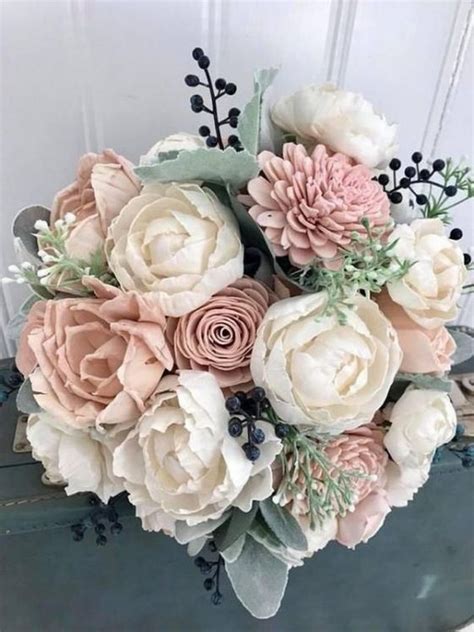 15 Adorable Navy Blue And Blush Pink Wedding Bouquets