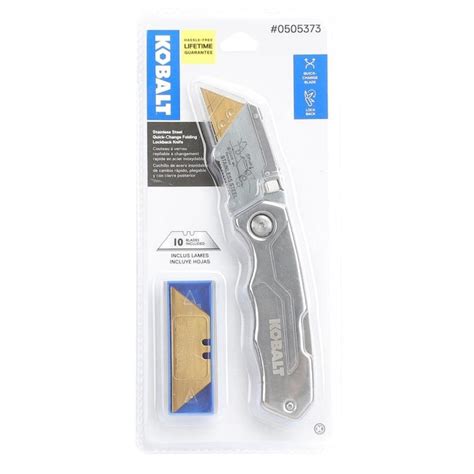 Kobalt 11 Blade Folding Utility Knife In The Utility Knives Department