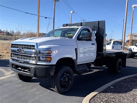 New 2019 Chevrolet Silverado Md Work Truck 4wd Flatbed Truck
