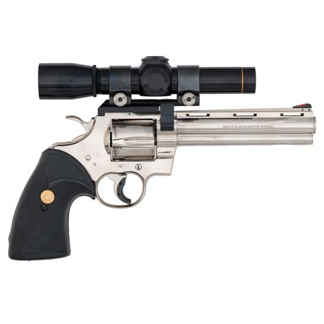 Colt Python Revolver With Scope Cowans Auction House The Midwest